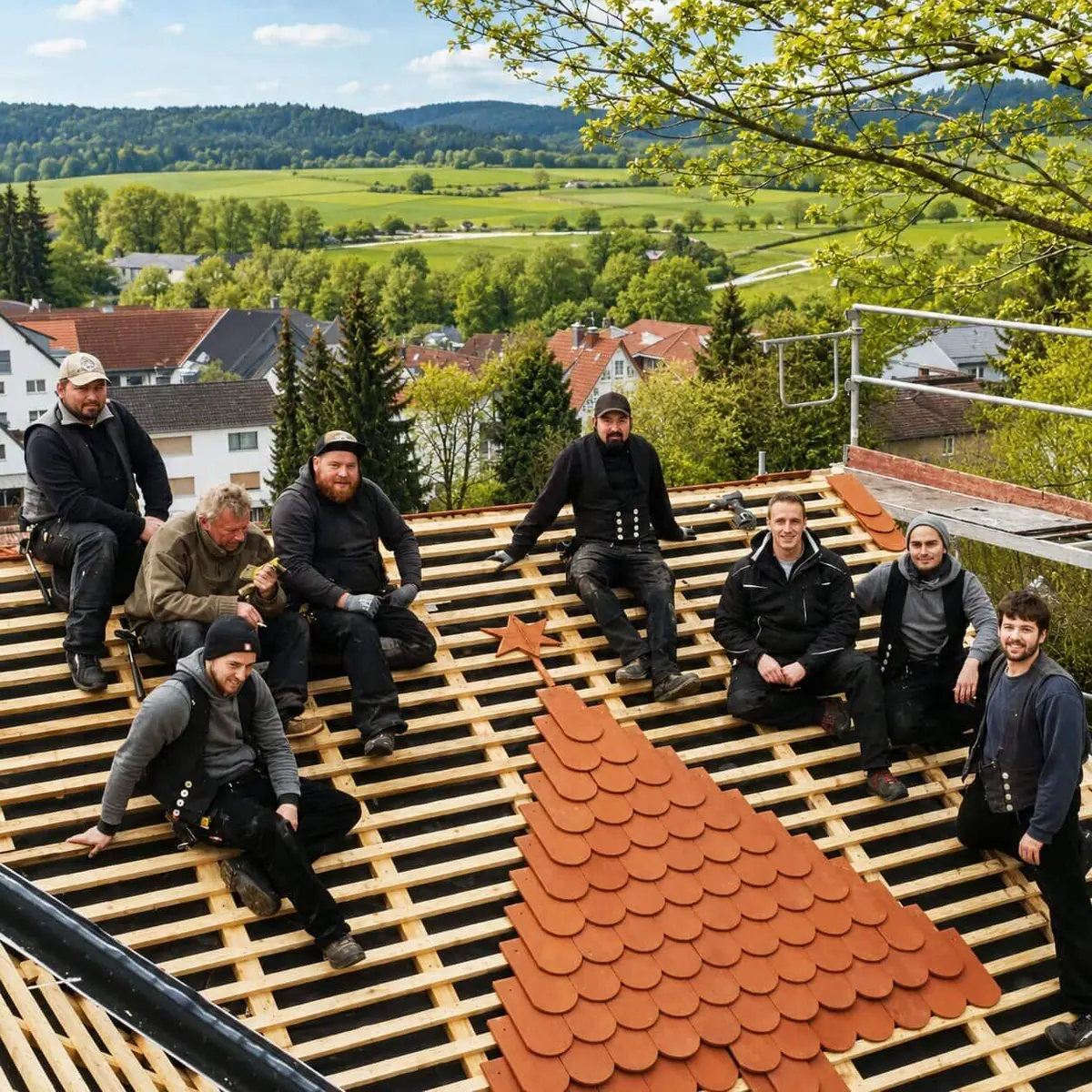 Das Team von BM Tetőfedés